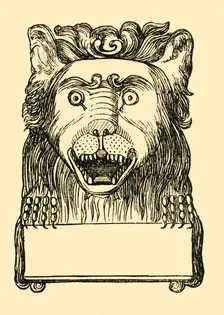 The Lion's Head at Button's. (1881). Creator: Unknown