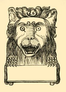 The Lion's Head at Button's. (1881). Creator: Unknown