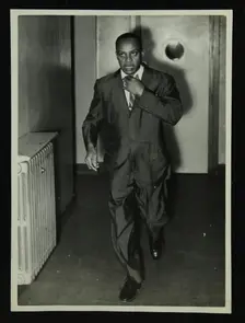 The Lionel Hampton Orchestra in concert at Colston Hall, Bristol, 1956. Creator: Denis Williams