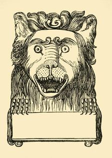 The Lion's Head at Button's. (1881). Creator: Unknown