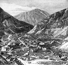 The Lima-Oroya railway, Peru, 1895