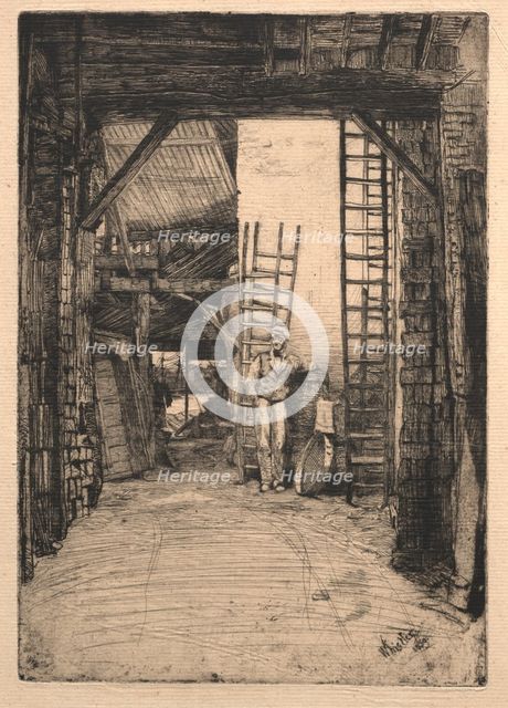 The Lime-burner, 1851. Creator: James McNeill Whistler (American, 1834-1903).