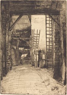 The Lime-Burner, 1859. Creator: James Abbott McNeill Whistler