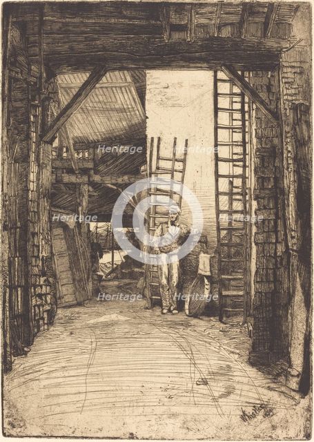 The Lime-Burner, 1859. Creator: James Abbott McNeill Whistler.