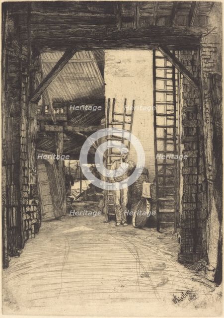 The Lime-Burner, 1859. Creator: James Abbott McNeill Whistler.