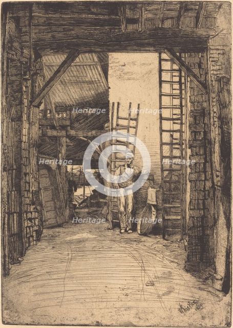 The Lime-Burner, 1859. Creator: James Abbott McNeill Whistler.