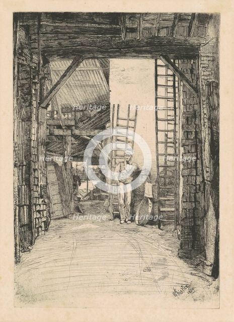 The Lime-Burner, 1859. Creator: James Abbott McNeill Whistler.