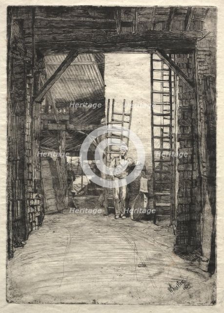 The Lime-Burner, 1859. Creator: James McNeill Whistler (American, 1834-1903).