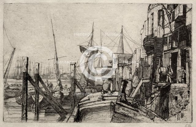 The Limehouse, 1871. Creator: James McNeill Whistler (American, 1834-1903).