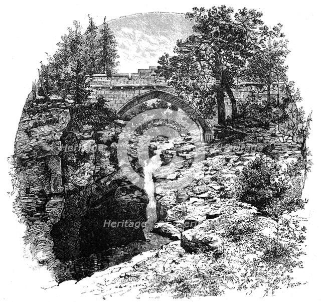 The Linn of Dee, Aberdeenshire, Scotland, 1900.Artist: GW Wilson and Company