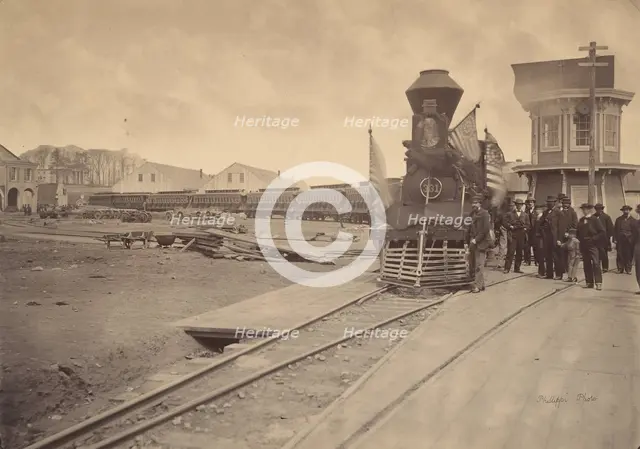 The Lincoln Funeral Train, Philadelphia, April 22-24, 1865. Creator: Charles L. Philippi.