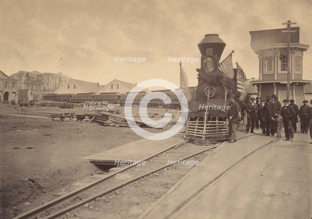 The Lincoln Funeral Train, Philadelphia, April 22-24, 1865. Creator: Charles L. Philippi.