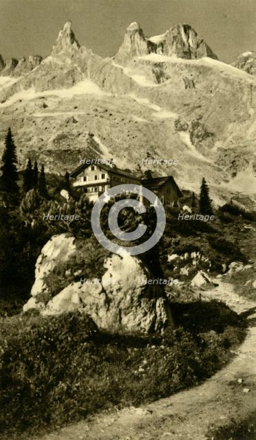 The Lindauer Hütte at the foot of the Drei Türme, Austria, c1935. Creator: Unknown.