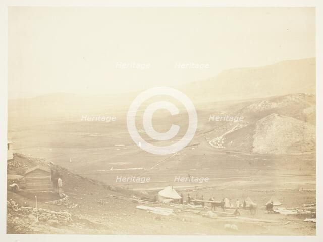 The Lines of Balaklava, 1855. Creator: Roger Fenton.