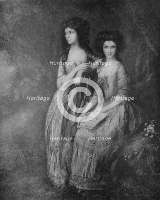 'The Linley Sisters, afterwards Mrs. Tickell and Mrs. Sheridan', c1772, (1917). Artist: Thomas Gainsborough.