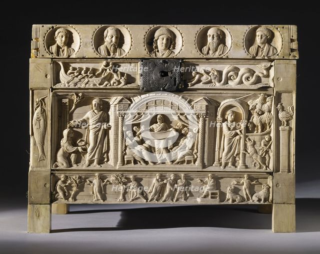 The Lipsanothek (reliquary) of Brescia, Second half of the 4th century. Creator: Frühchristliche Kunst.