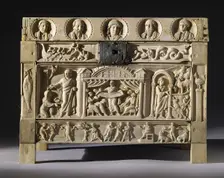 The Lipsanothek (reliquary) of Brescia, Second half of the 4th century. Creator: Frühchristliche Kunst