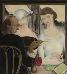 The Liqueur Drinkers, 1922. Creator: Gustave van de Woestijne