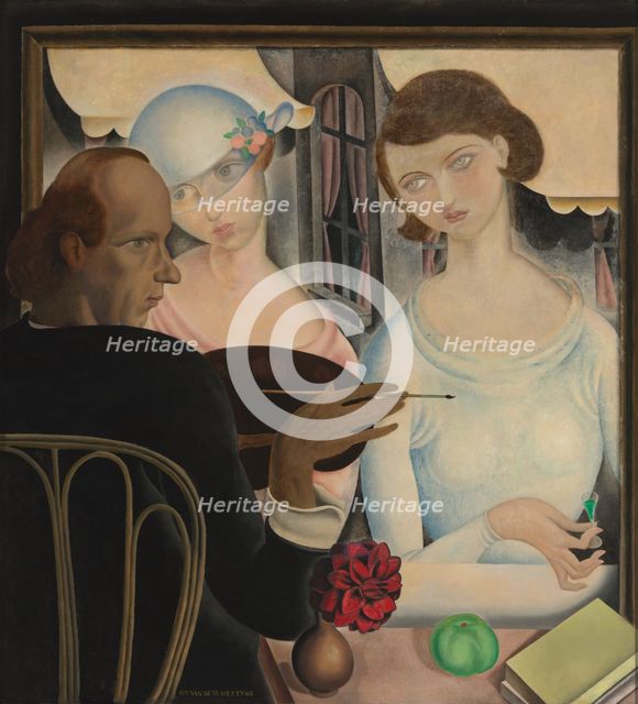 The Liqueur Drinkers, 1922. Creator: Gustave van de Woestijne.