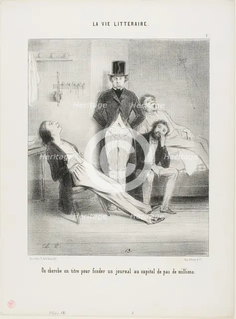 The Literary Life, n.d. Creator: Charles Vernier.