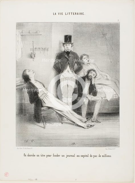 The Literary Life, n.d. Creator: Charles Vernier.