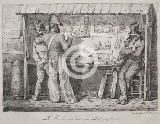 The Lithograph Dealer. Creator: Nicolas Toussaint Charlet (French, 1792-1845).