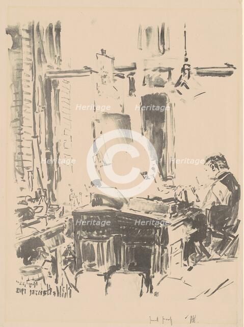 The Lithographer, 1918. Creator: Frederick Childe Hassam.