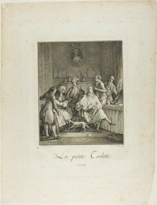 The Little Toilette, from Monument du Costume Physique et Moral de la fin du..., 1781-1783. Creators: Pietro Antonio Martini, Laurent-François Prault