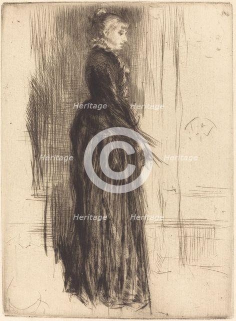 The Little Velvet Dress, 1873. Creator: James Abbott McNeill Whistler.