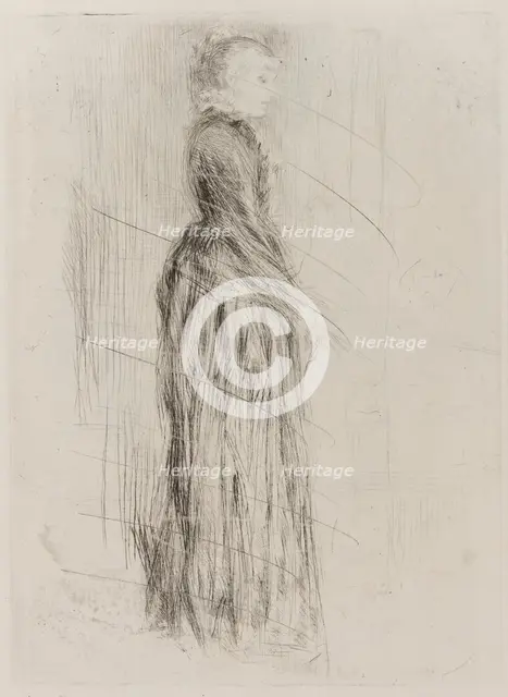 The Little Velvet Dress, 1873. Creator: James Abbott McNeill Whistler.