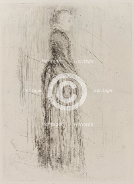 The Little Velvet Dress, 1873. Creator: James Abbott McNeill Whistler.
