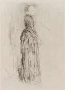 The Little Velvet Dress, 1873. Creator: James Abbott McNeill Whistler