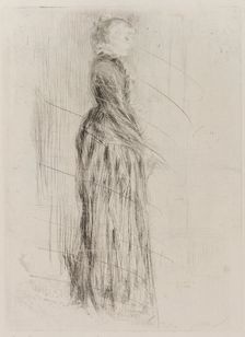The Little Velvet Dress, 1873. Creator: James Abbott McNeill Whistler