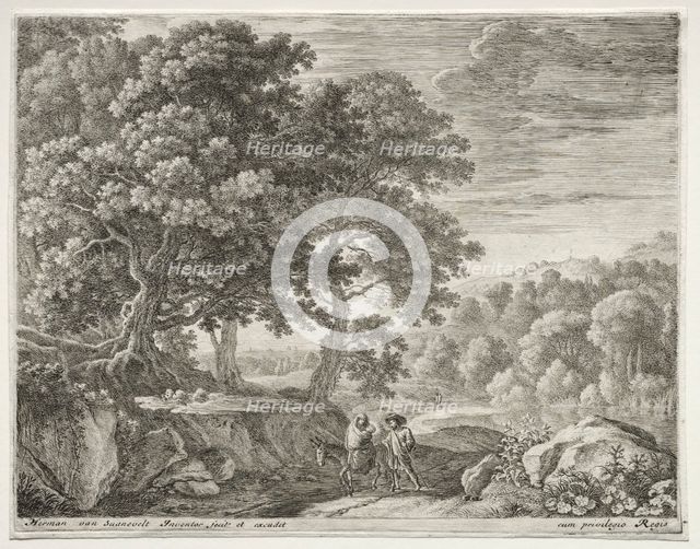 The Little Angels on the Hill, c. 1652-1654. Creator: Herman van Swanevelt (Dutch, c. 1600-1655).