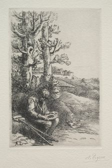 The Little Beggar. Creator: Alphonse Legros (French, 1837-1911)