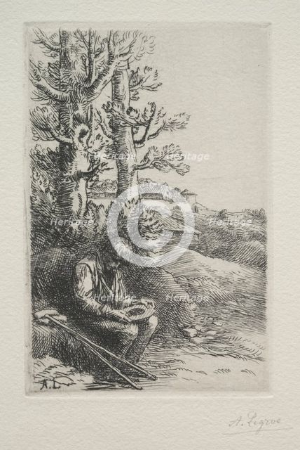 The Little Beggar. Creator: Alphonse Legros (French, 1837-1911).