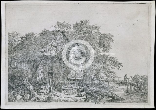 The Little Bridge (Le Petit Pont), 17th century. Creator: Jacob van Ruisdael.