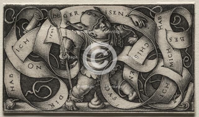 The Little Buffoon, 1542. Creator: Hans Sebald Beham (German, 1500-1550).