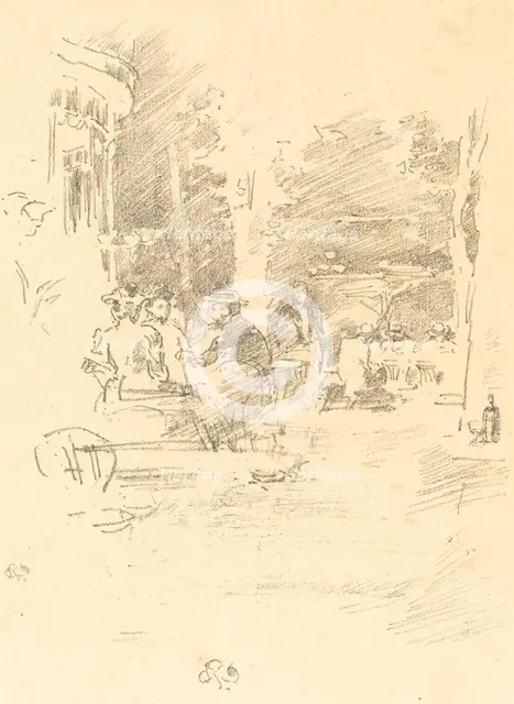 The Little Café au Bois, 1894. Creator: James Abbott McNeill Whistler.