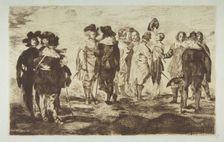 The Little Cavaliers, after "Velázquez", 1861-62. Creator: Edouard Manet