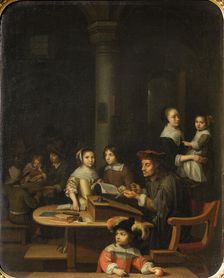 The little class, End of 17th cen.. Creator: Verelst, Simon Pietersz. (1644-ca 1721)