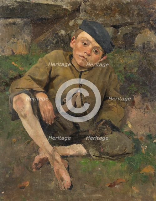 The little cripple, 1882. Creator: Sven Richard Bergh.