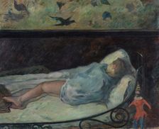 The Little Dreamer (La Petite Rêveuse), 1881. Creator: Paul Gauguin