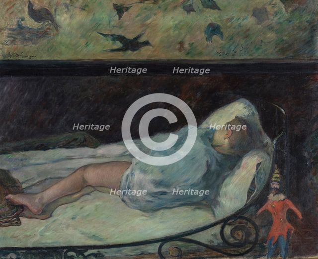 The Little Dreamer (La Petite Rêveuse), 1881. Creator: Paul Gauguin.
