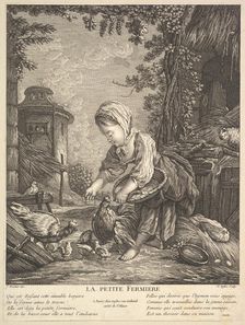 The Little Farm Girl, ca. 1753. Creator: Claude Augustin Duflos le Jeune