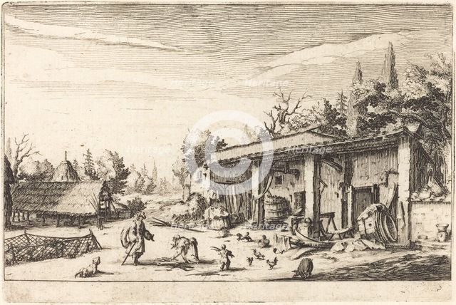 The Little Farm, possibly c. 1617. Creator: Jacques Callot.