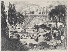 The Little Fete, Athens, 1913. Creator: Joseph Pennell