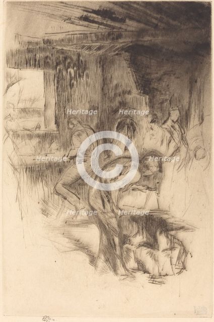 The Little Forge, 1875. Creator: James Abbott McNeill Whistler.