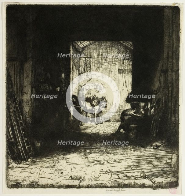 The Little Forge, 1903. Creator: Donald Shaw MacLaughlan.