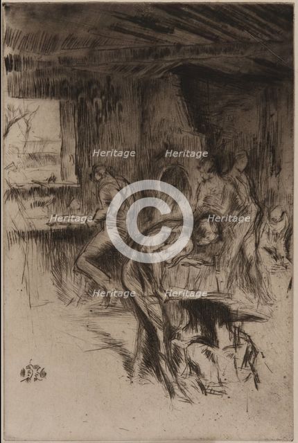 The Little Forge, Liverpool, 1875. Creator: James Abbott McNeill Whistler.